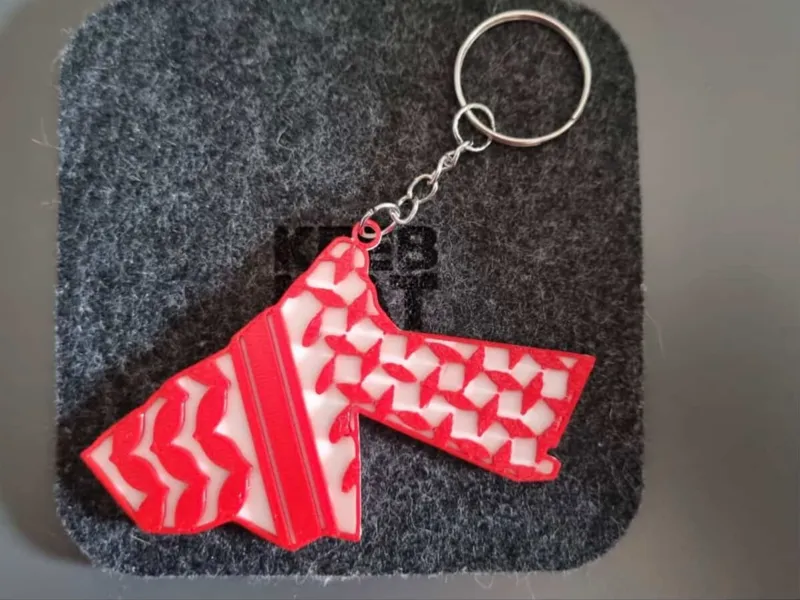 Jordan Map with Shmagh - Keychain