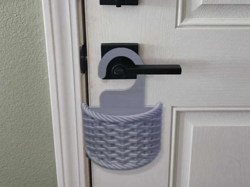 Woven Easter Basket Door Hanger