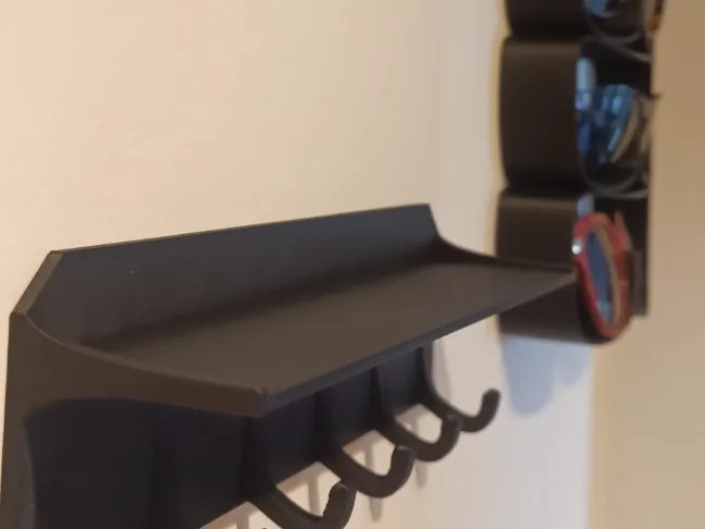 Key Hook and Tray, Keychain Remixed by xMaS MakerWorld: Download Free 3D Models - 3D model önizlemesi