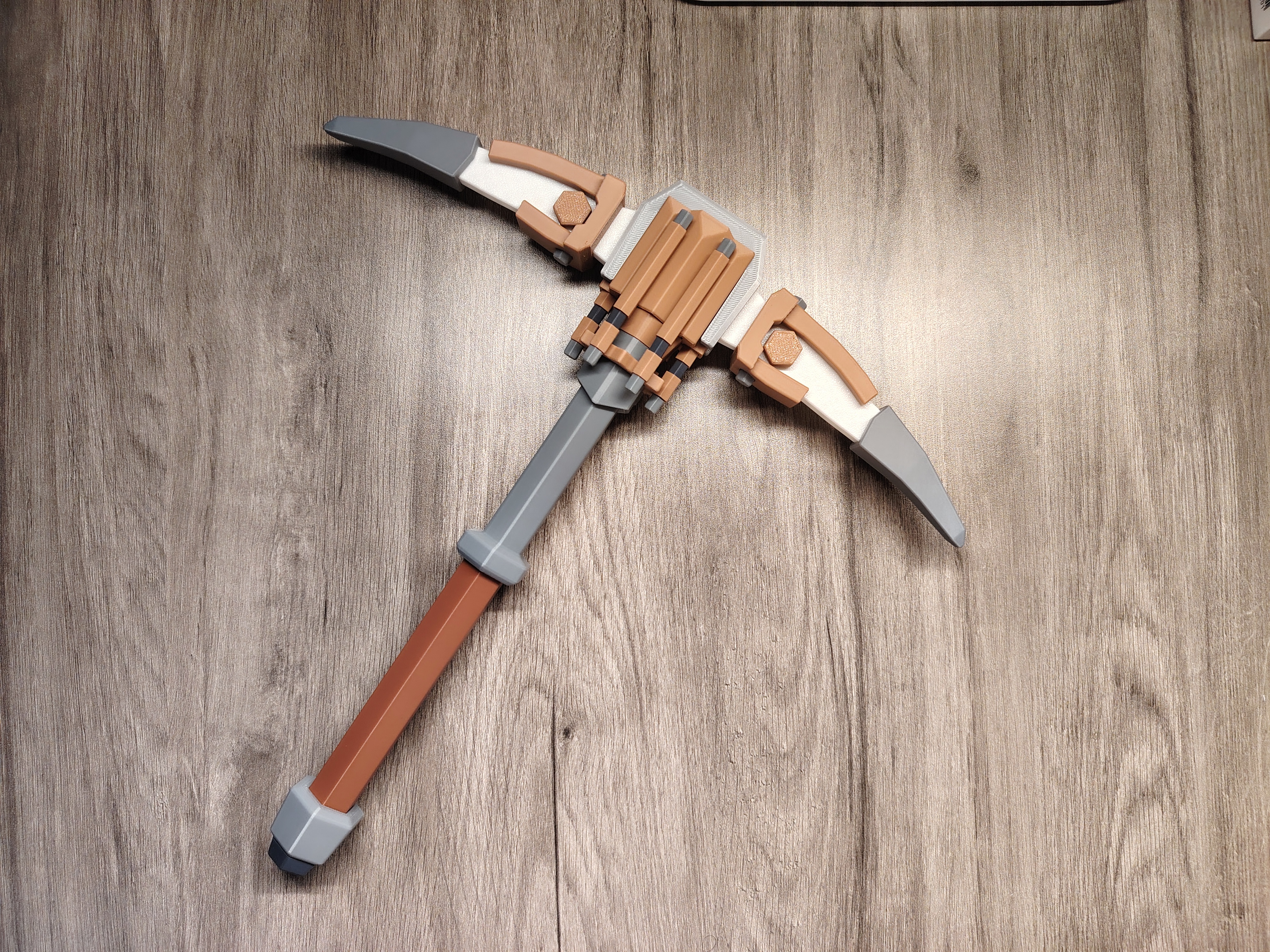 Deep Rock Galactic Standard Pickaxe - Free 3D Print Model - MakerWorld