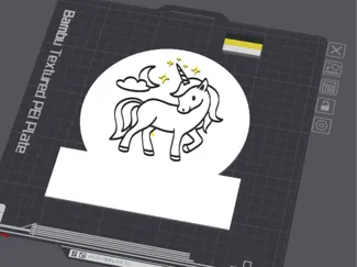 Unicorn Kids Door Room Sign