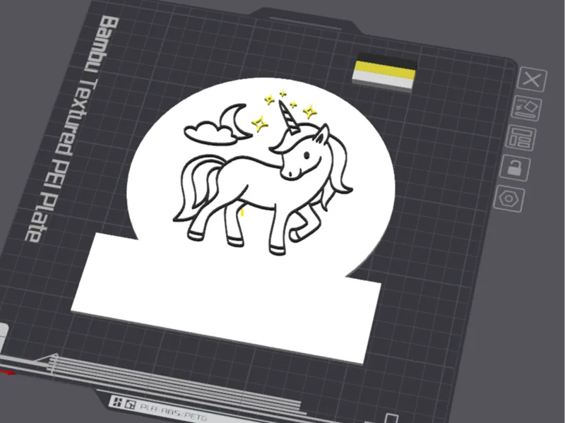 Unicorn Kids Door Room Sign