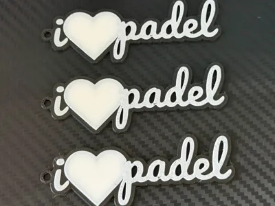 I love padel Keychain