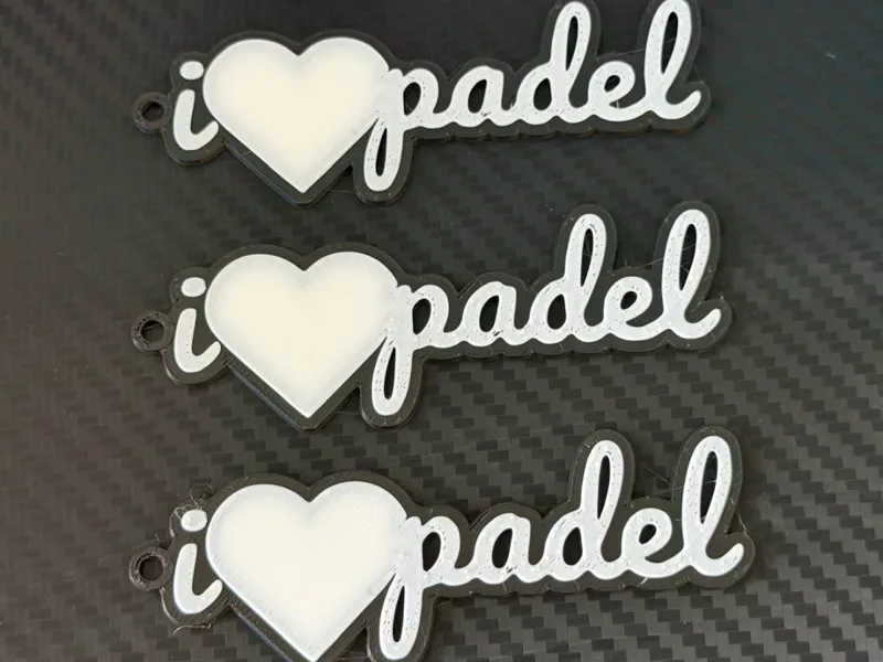 I love padel Keychain 