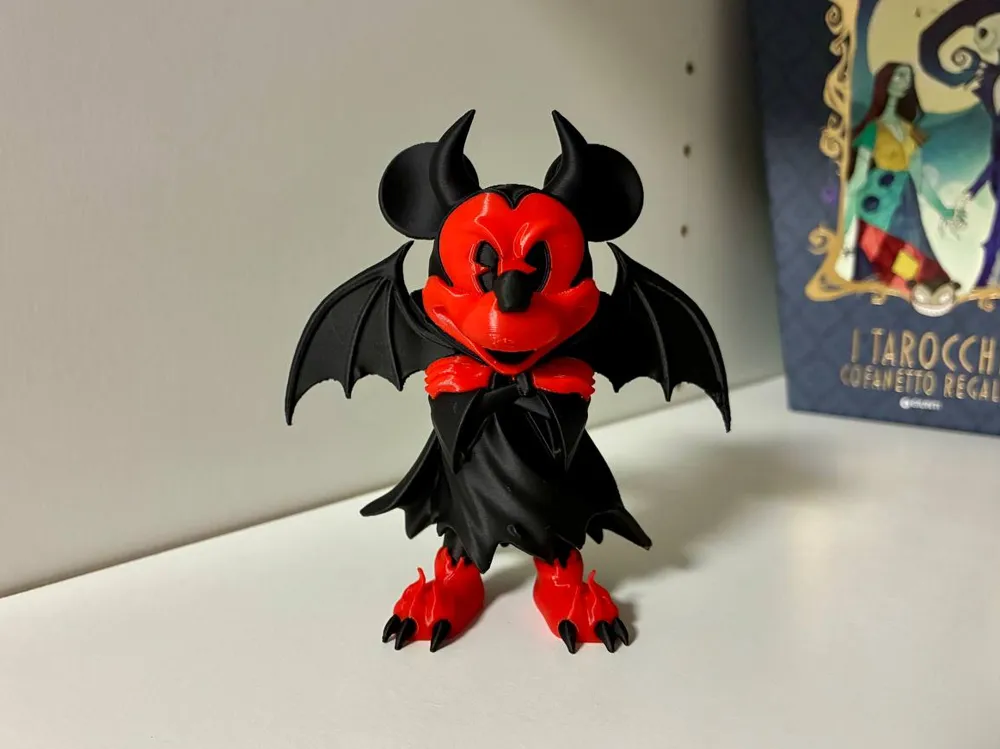 Mickey mouse devil - Halloween - Free 3D Print Model - MakerWorld DEVILMOUSE！ミッキー！