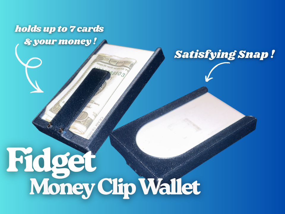 Fidget Money Clip Wallet - Satisfying Snap