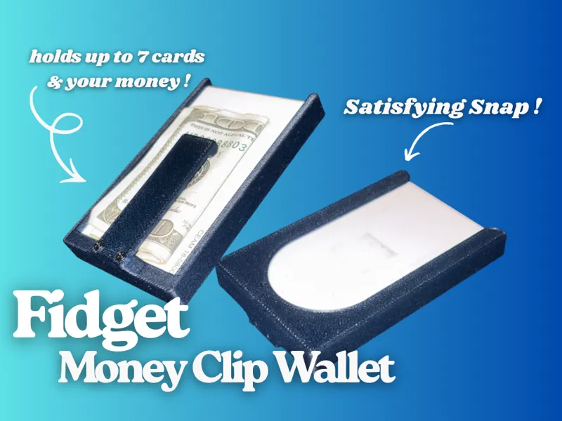 Fidget Money Clip Wallet - Satisfying Snap