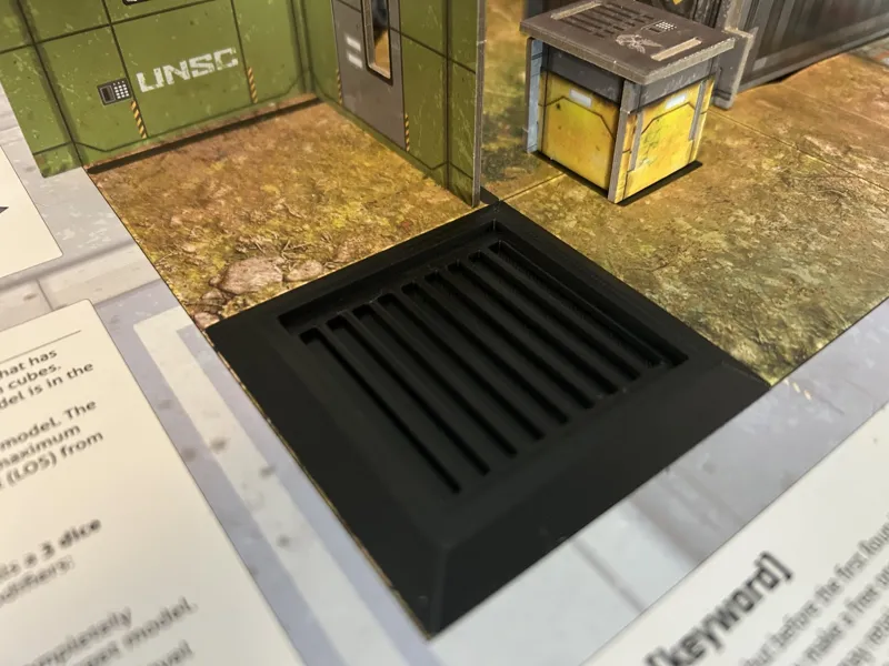 3x3 inch grate for Halo Flashpoint/Deadzone
