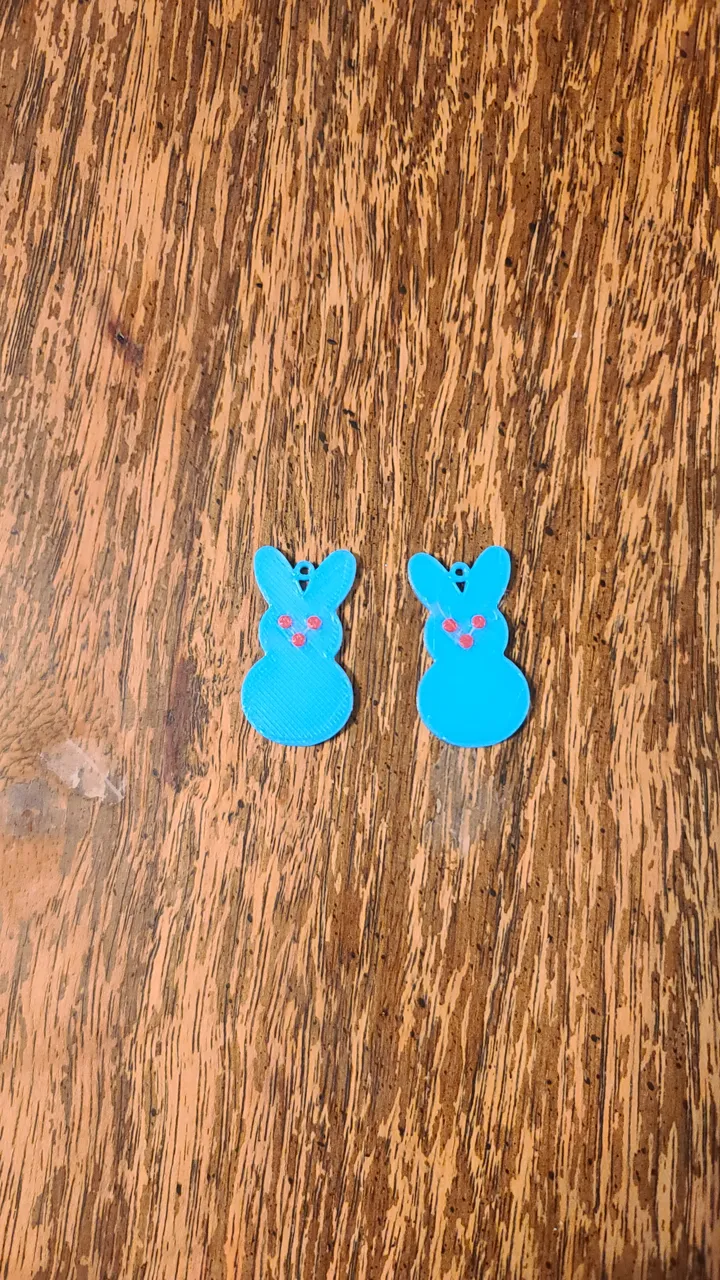 5 easter Bunny Earrings view 2
