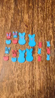 5 easter Bunny Earrings