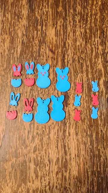5 easter Bunny Earrings
