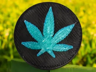 Cannabis Leaf Jibbitz Crocs Charm