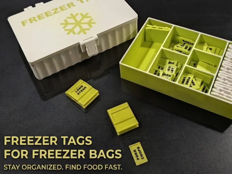 Freezer Tags Bento Box (No Hardware!!)