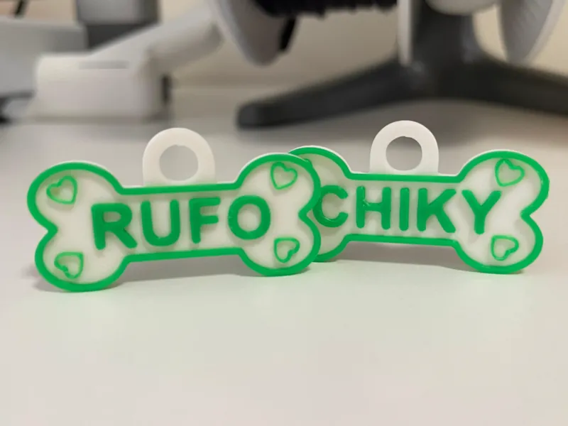 PERSONALIZABLE Placa nombre y número para mascotas