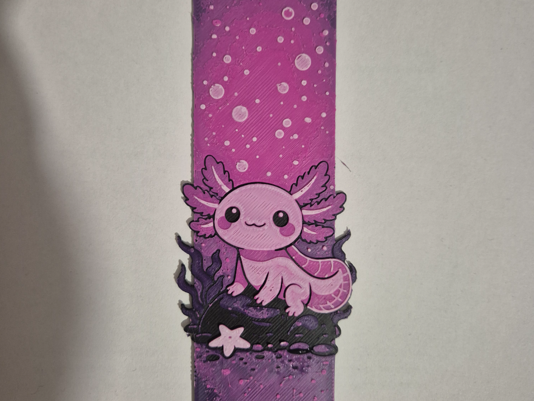Miniatura 1 do modelo 3D Axolotl bookmark
