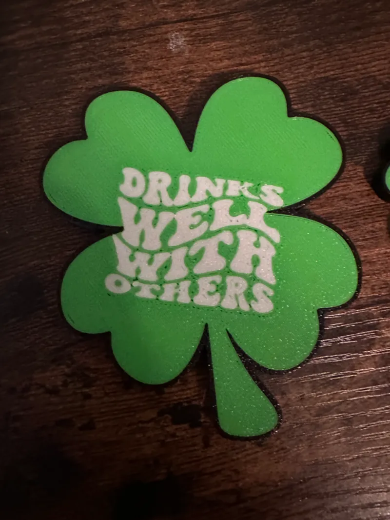 Drinks Well With Others Coaster and Magnet