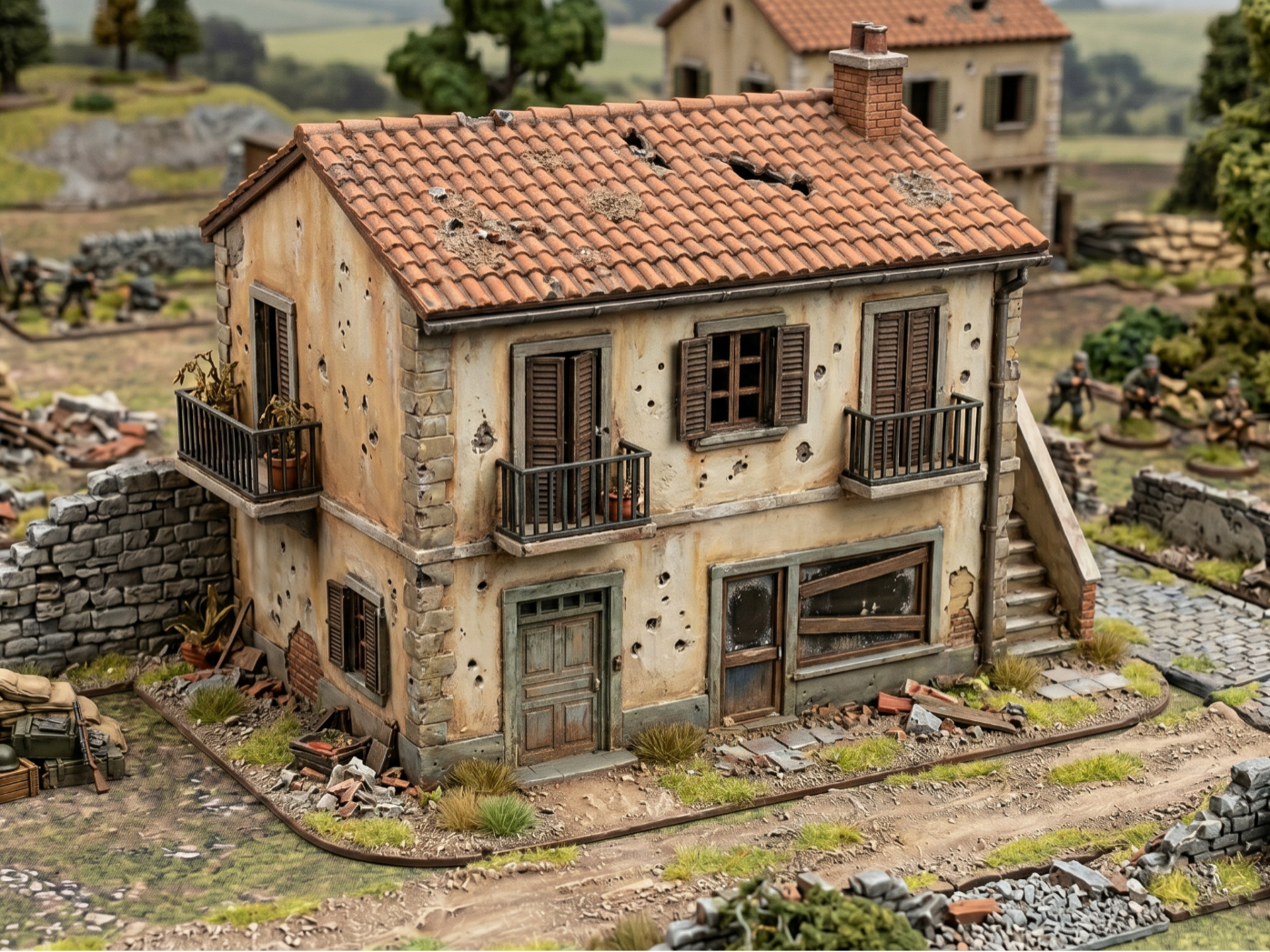 WW2 Tabletop Wargame - Abandoned Building