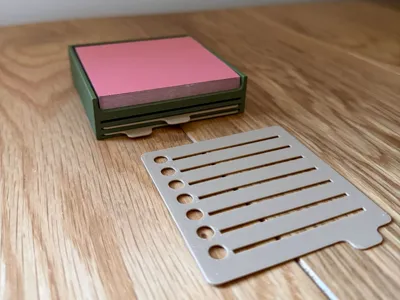 Sticky Note Holder with Note Templates / Stencils