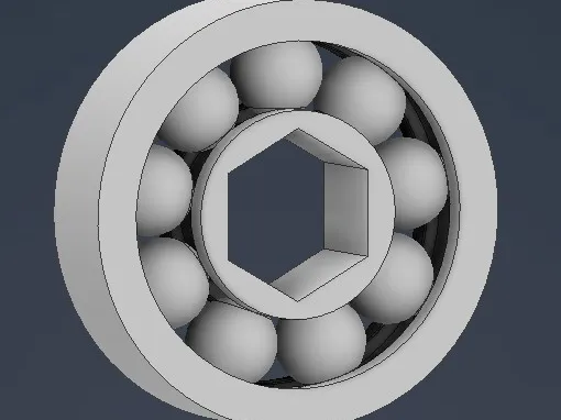 110 MM (4.33") Bearing w 38.354mm (15") center Hex