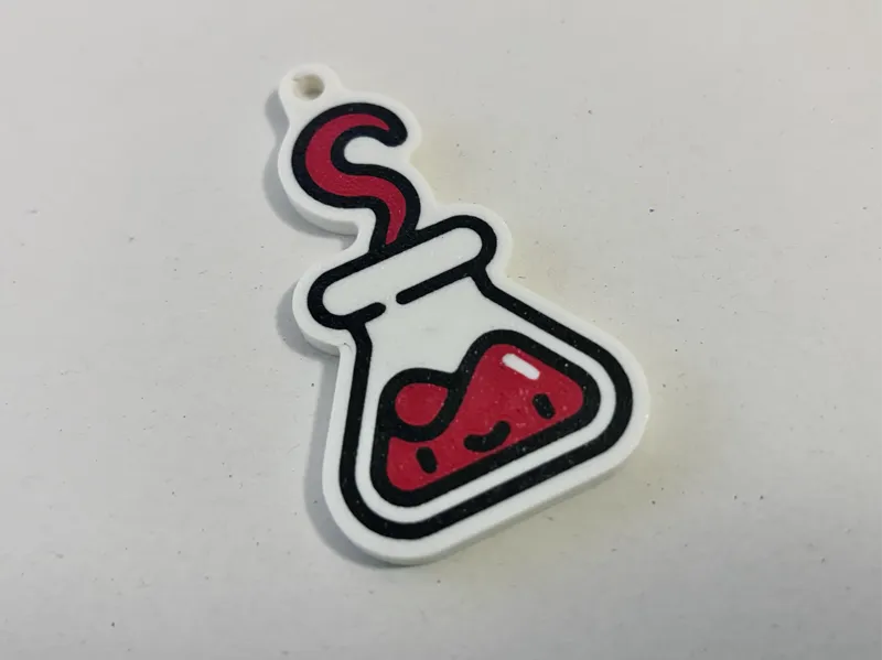 Cute Chemistry Keychain