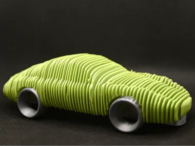 Layered Porsche 996 art