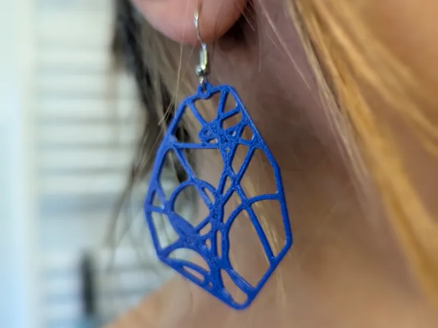Elegant Earrings - Quick Gift & Print - Model #01