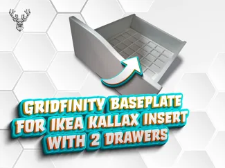 Gridfinity Baseplate für IKEA Kallax Einsatz