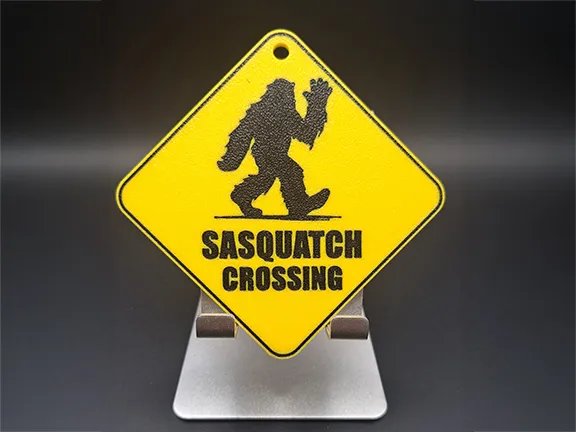 Sasquatch Crossing Sign