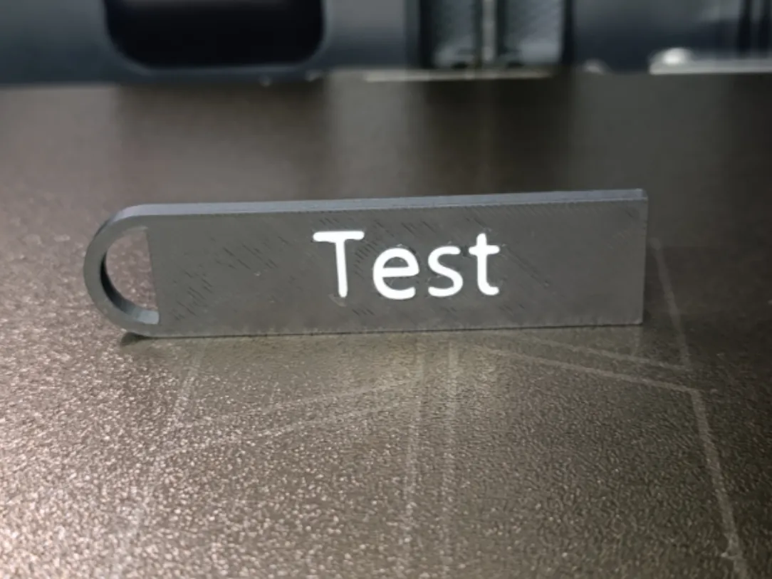 Customizable Name Tag for Keychain - Free 3D Print Model - MakerWorld