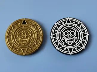 Fidget coin keychain