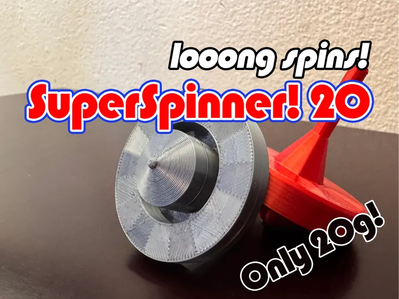 SuperSpinner! 20 Long Spinning Top — Only 20g