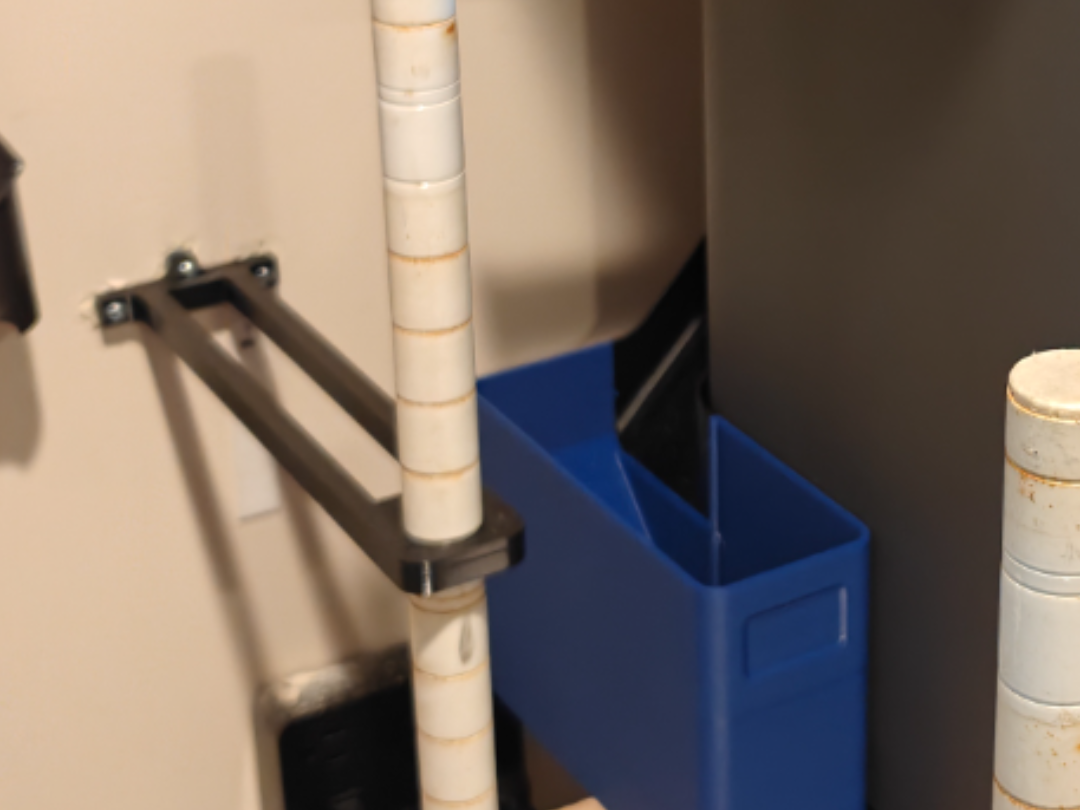 Stabilizing & safety bracket for 3/4 Inch shelves