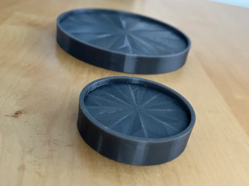 Sofa‑Erhöhung / Möbelfuß‑Teller (OpenSCAD + PETG)