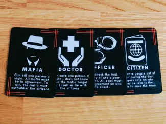 Mafia game cards