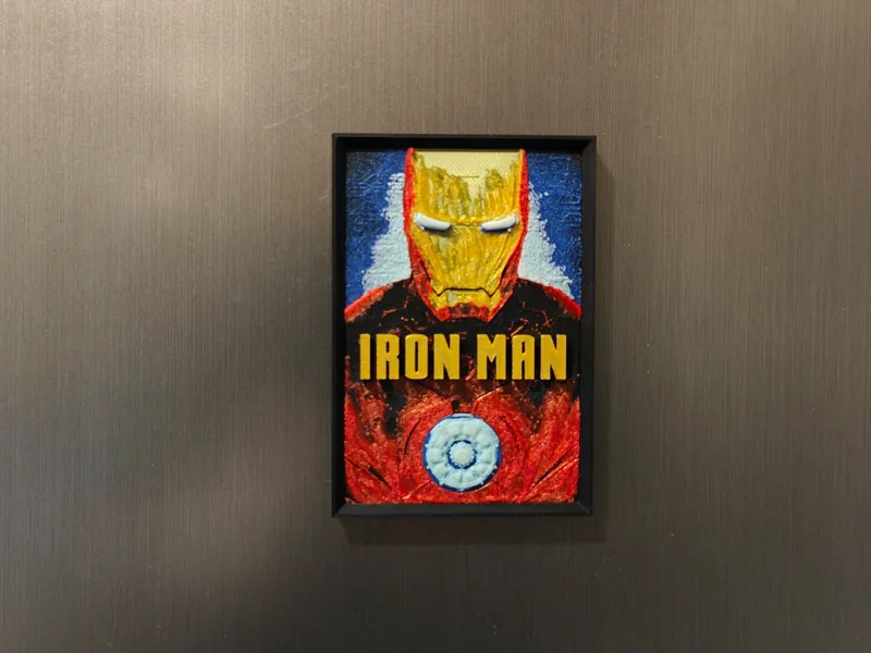 Iron Man movie poster fridge magnet