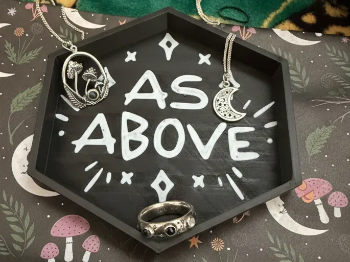 As Above jewellery Dish Trinket Trey Necklace Ring