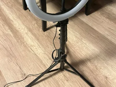 Ring light power bank holder