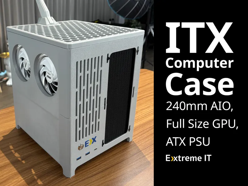 ITX Computer Case – 240mm AIO, Full Size GPU