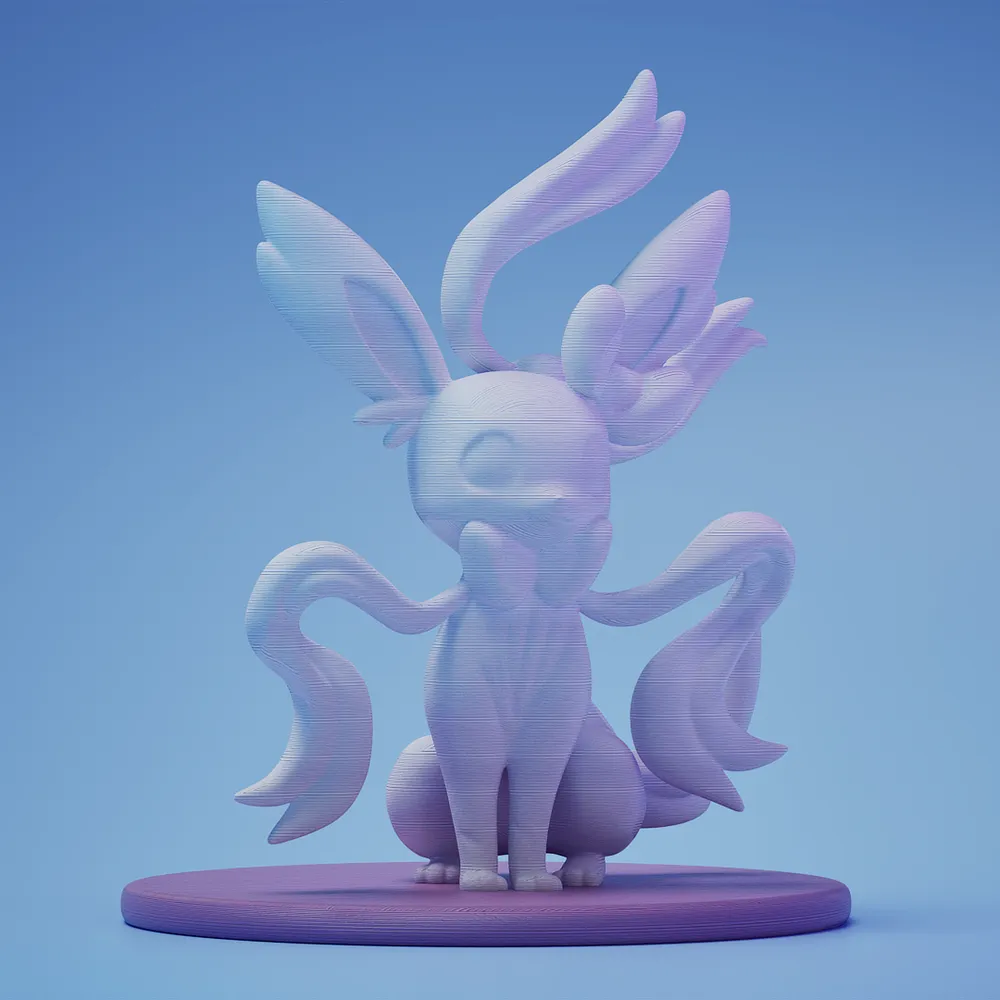 Sylveon Pokemon - Free 3D Print Model - MakerWorld