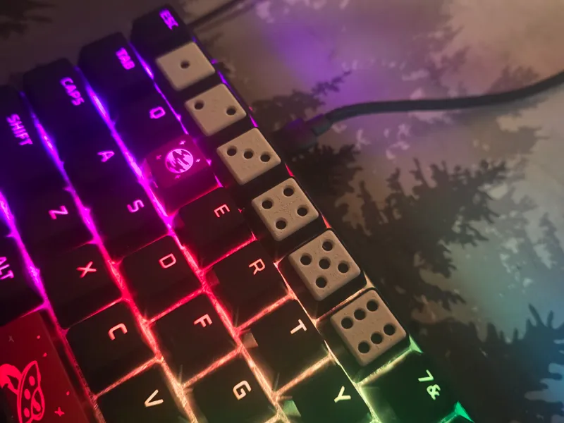Dice Faced Keycaps - No AMS ✓
