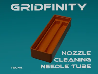 Nozzle Cleaning Needle Tube Gridfinity Storage