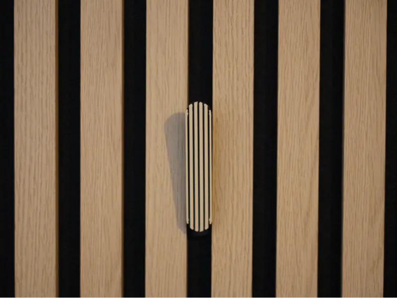 Screwless Acoustic Wood Panel Simple Slat Hook