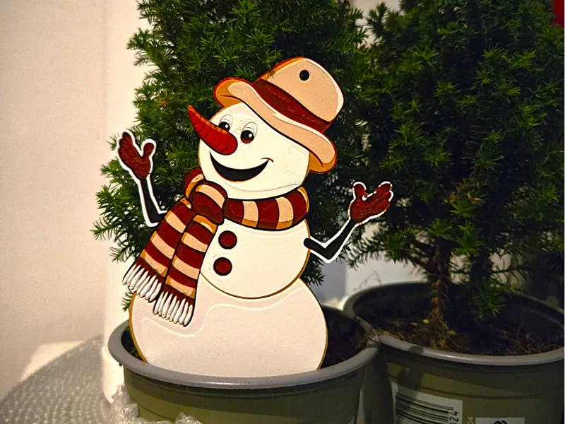 Schneemann Weihnachtskugel Christmas Bauble Snowma