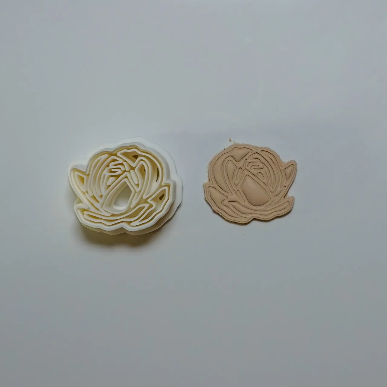 Rose Polymer Clay Cutter Earrings view 3