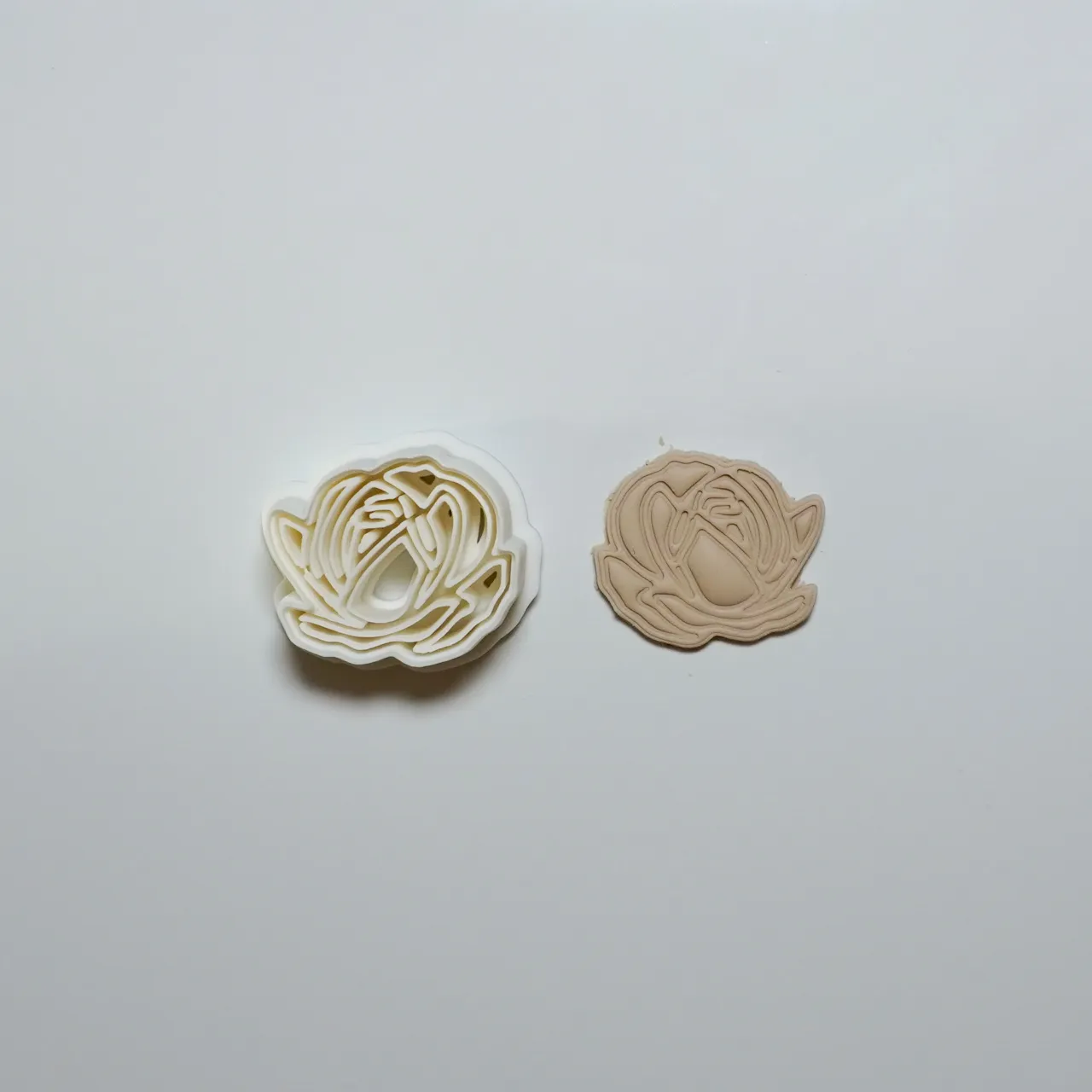 Rose Polymer Clay Cutter Earrings view 2