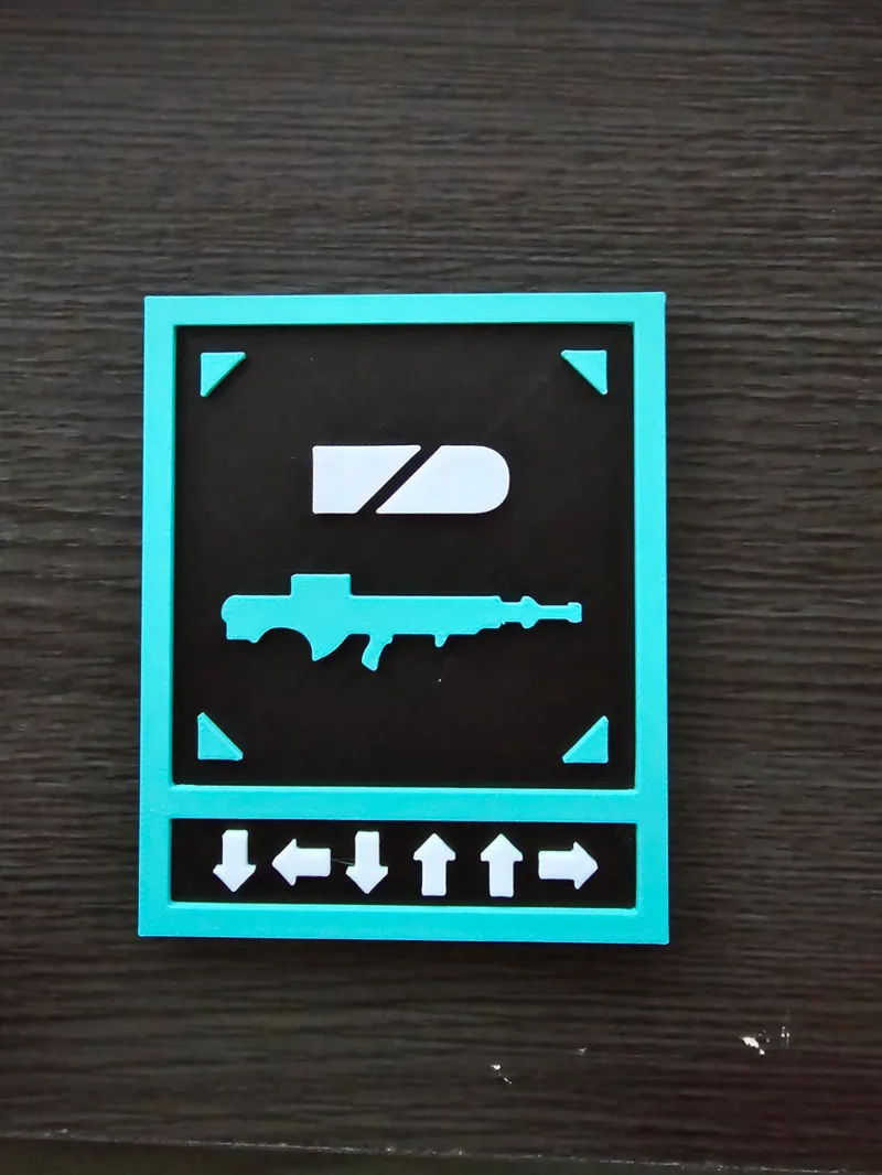 Magnetic Helldivers 2 Autocannon Plaque