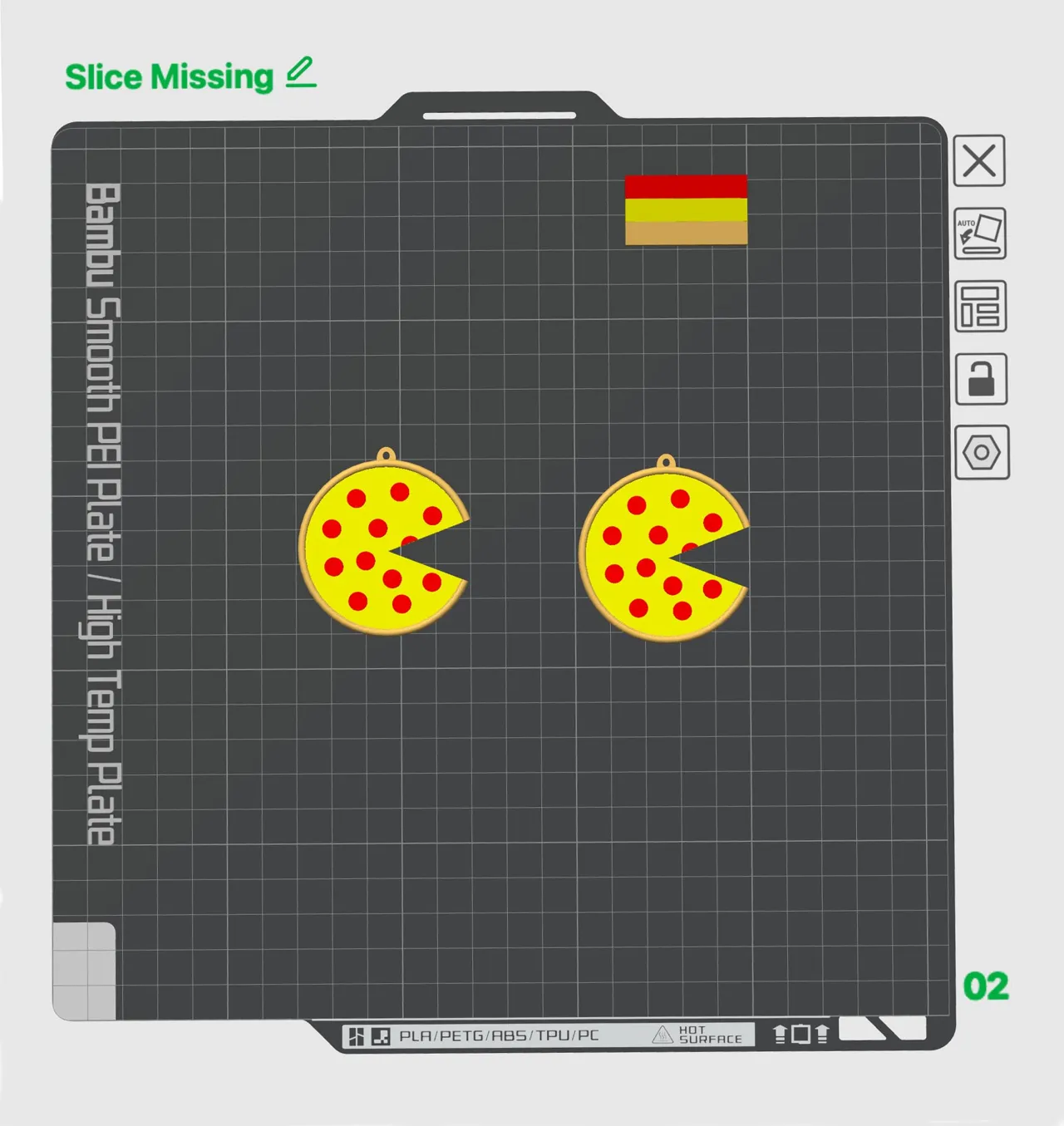 Pepperoni Pizza Earrings view 3