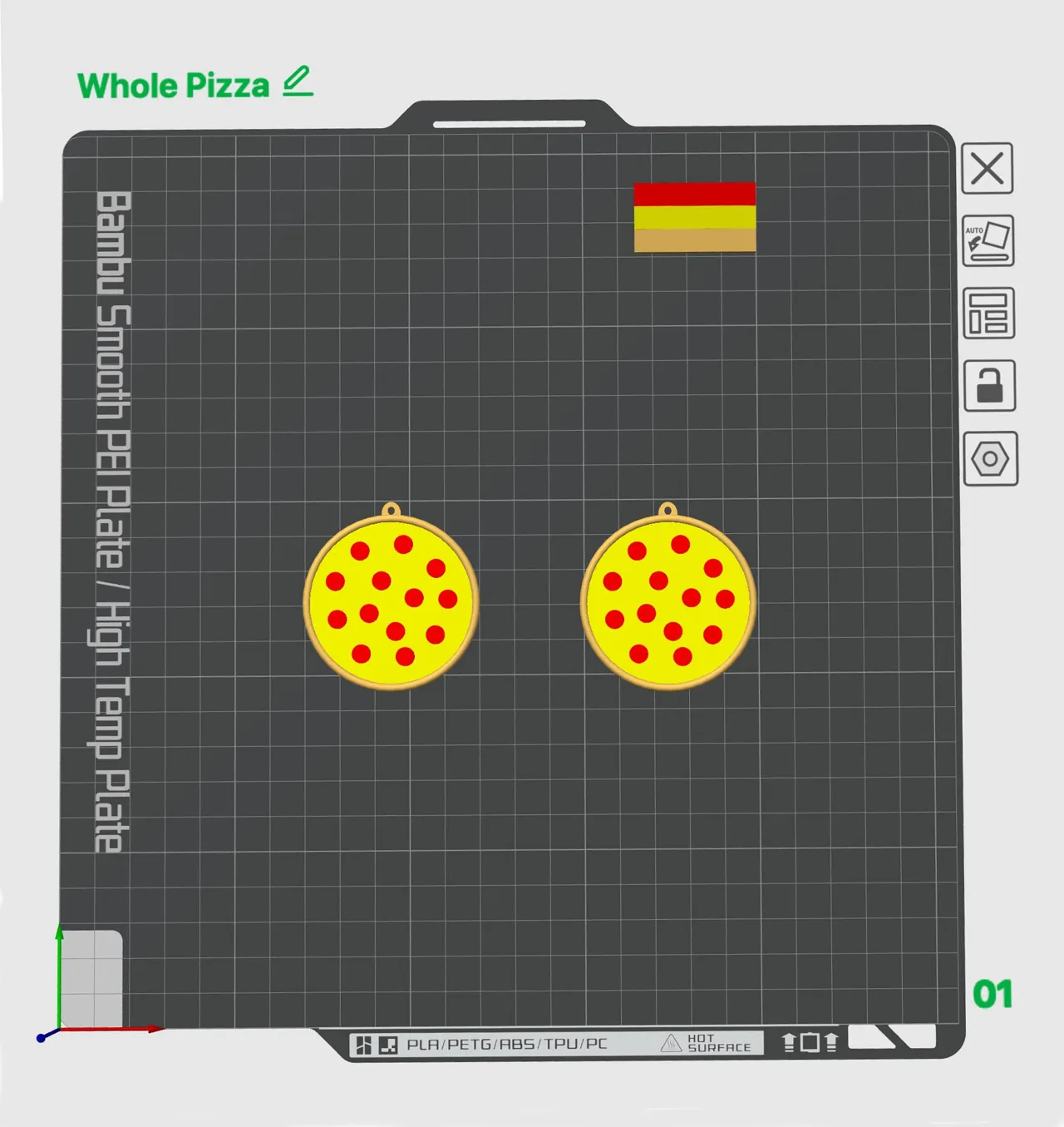 Pepperoni Pizza Earrings view 4