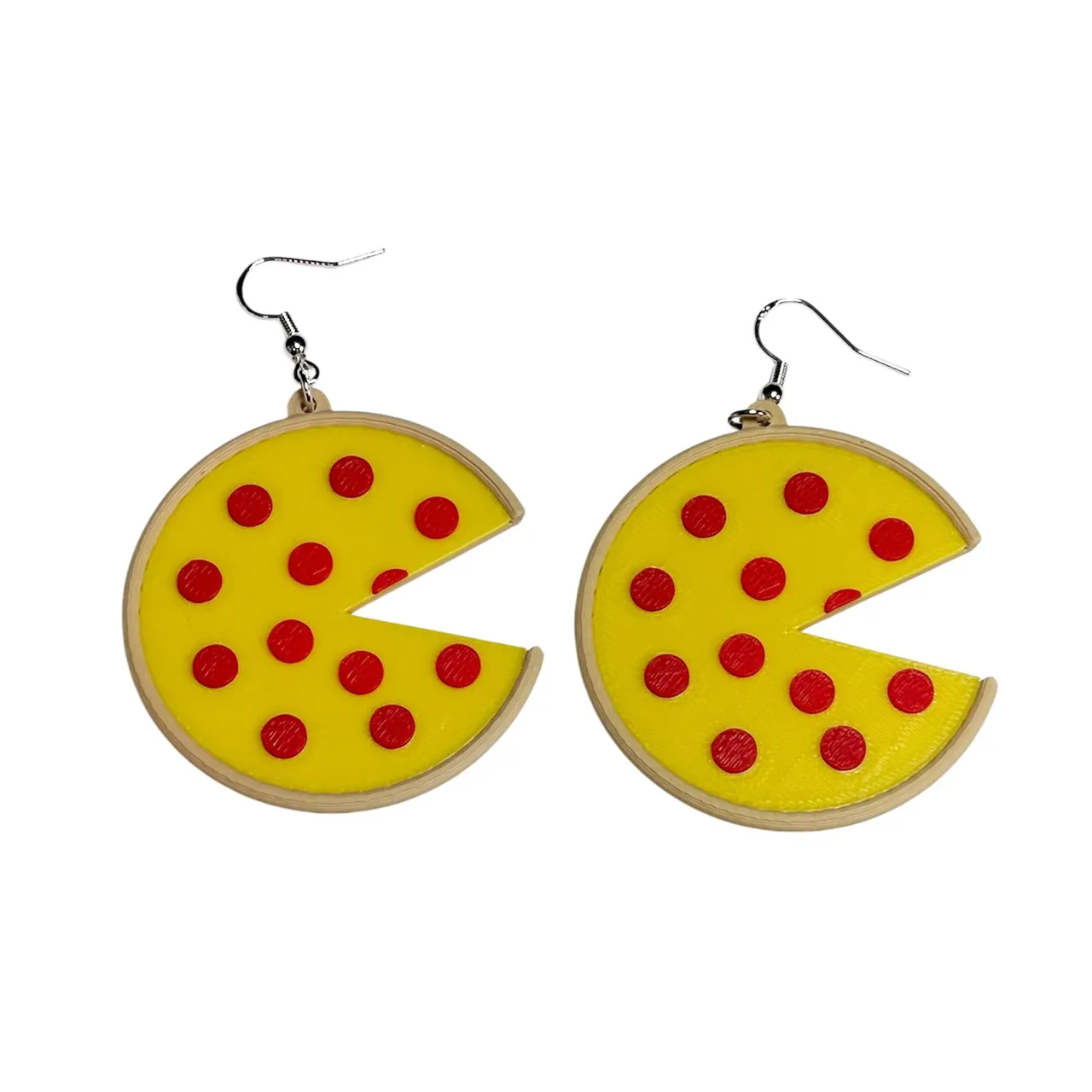 Pepperoni Pizza Earrings view 2