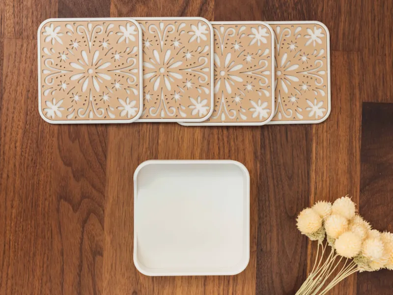 Peranakan Batik Coaster Set